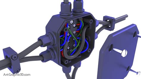 3d junction box|3d printed electrical box.